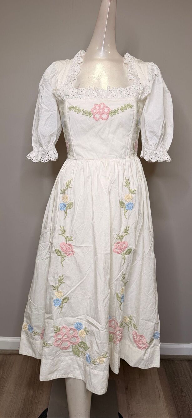 For Love & Lemons Erin Midi Dress Size Small $349 - Picture 3 of 9